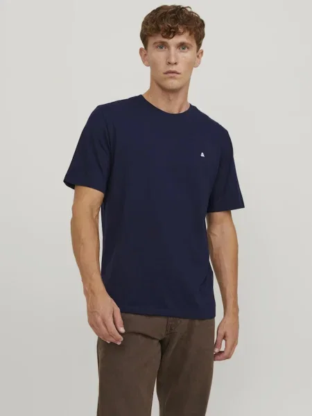 JACK & JONES Tričko PAULOS námornícka modrá