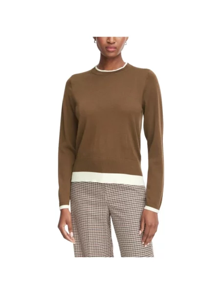 Dzianinowy sweter Marella brązowy