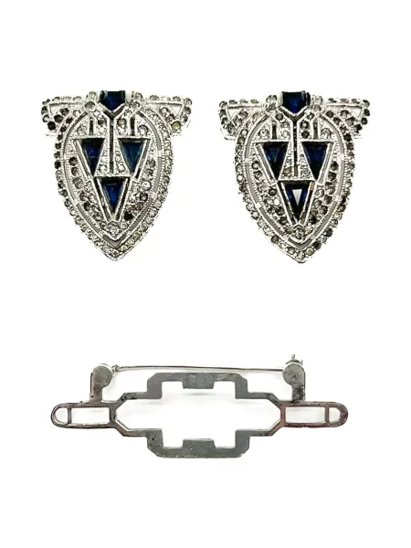 Sukienka Jennifer Gibson Jewellery garniturowa srebrna