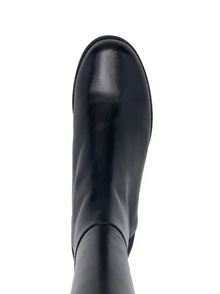 Кожени ботуши Stuart Weitzman синьо