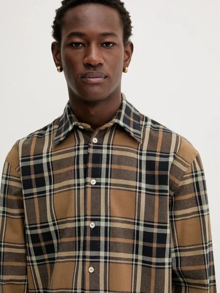 Классическая ошейниковый рубашка Msgm коричневая