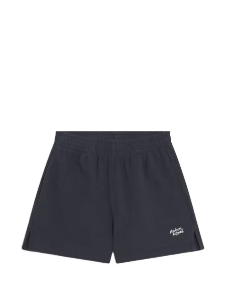 Pantaloni scurți Maison Kitsune cu autograf albastru