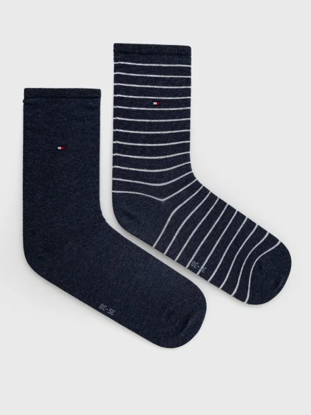 Чорапи Tommy Hilfiger 2 чифта синьо