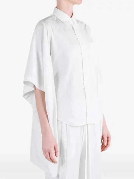 Gėlėta asimetriška marškiniai Comme Des Garçons balta