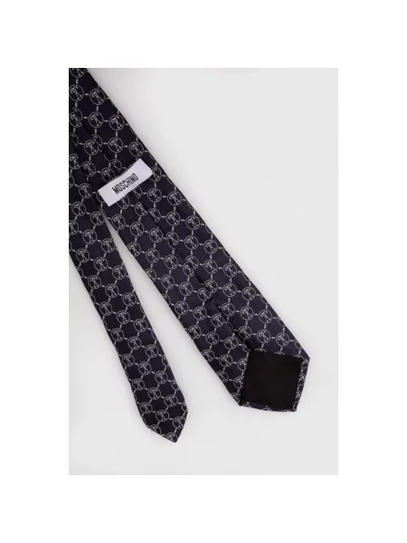 Krawat Moschino niebieski