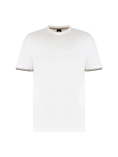 BOSS t-shirt gładki biały