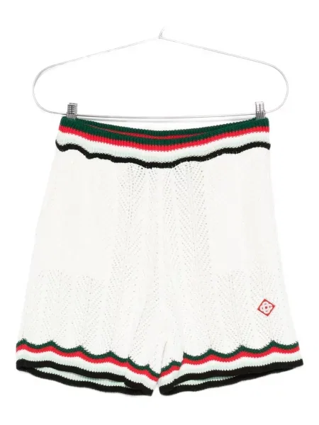 Pantaloni scurți Casablanca cu dungi alb