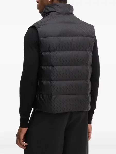 Matlasat vestă Armani Exchange cu imagine negru