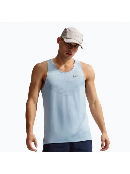 Tricou de alergare pentru bărbați Nike Stride Dri-Fit ADV light armory blue albastru