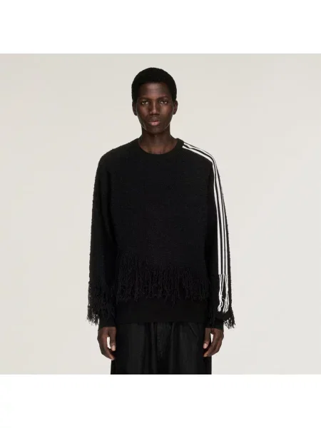 Sweter Y-3 w paski czarny