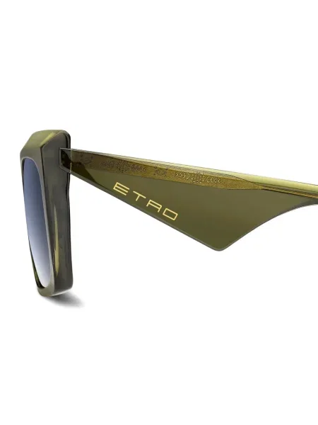 Ochelari de soare Etro cu imprimeu geometric verde