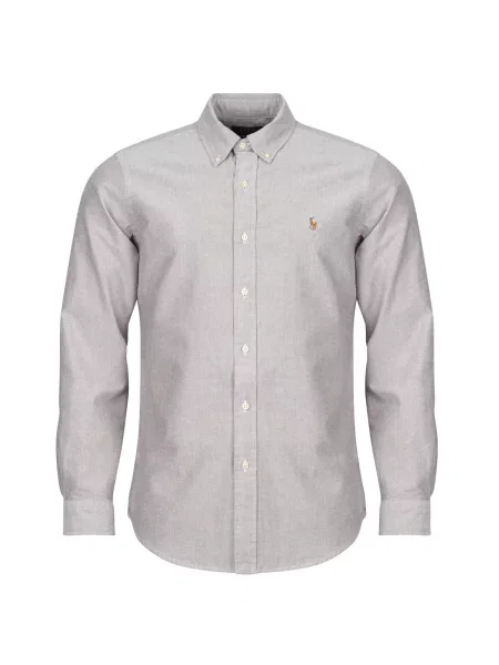 Oxford Polo Ralph Lauren din țesătură twill maro