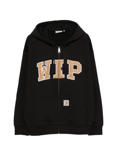 Hanorac cu glugă Carhartt Wip cu aplicații negru