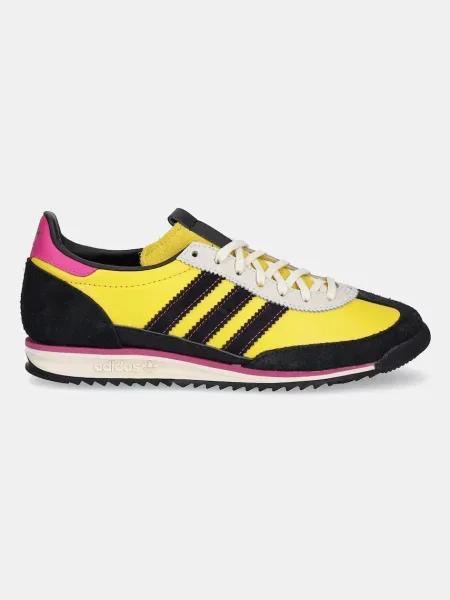 Δερμάτινα αθλητικά παπούτσια adidas Originals Sl 72 OG κίτρινο