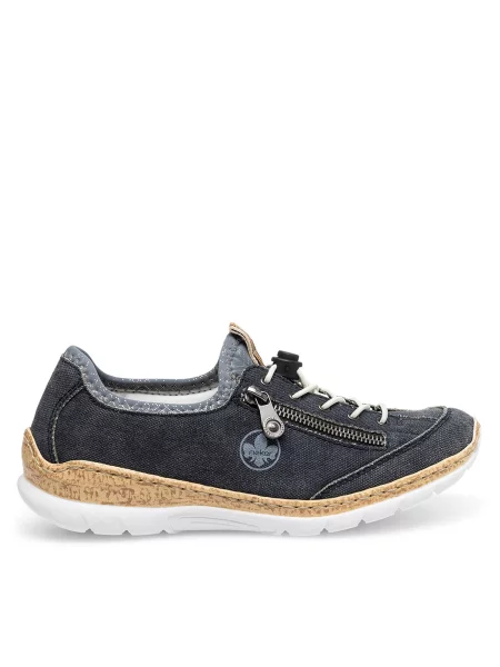 Sneakersy Rieker Tmavomodrá