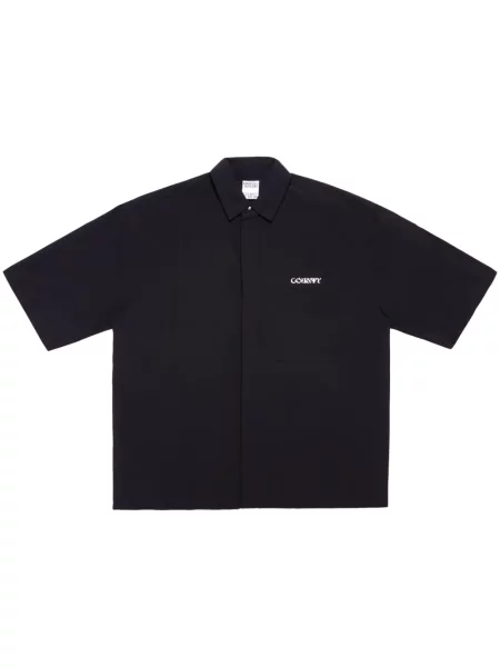 Πουκάμισο Marcelo Burlon Logo Nylon Over Shirt μαύρο
