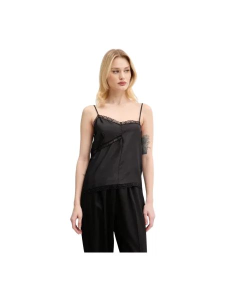 Maison Margiela bluzka jedwabna czarna