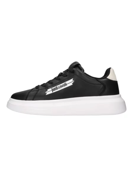 Sneakersy Just Cavalli skórzane czarne