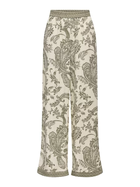 ONLY Pantaloni oliv / murdar alb