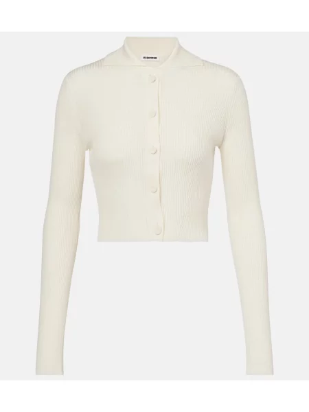Cropp cardigan Jil Sander alb