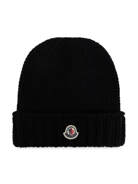 Czapka dziecięca Moncler Enfant czarna