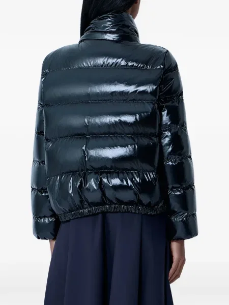 Geacă cu puf Moncler cu glugă negru