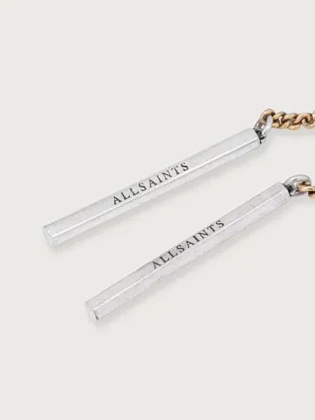 AllSaints сережки металеві