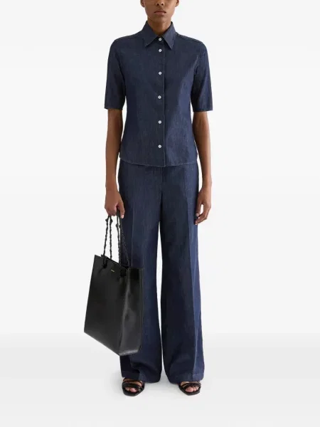 Pantaloni Jil Sander albastru