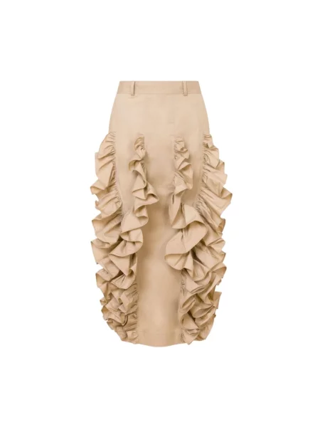Spódnica midi Moschino beżowa