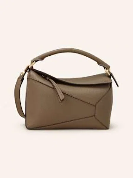 Loewe Kabelka Puzzle Edge Small černošedá