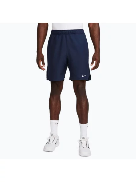 Шорти тенісні Nike Court Dri-Fit Victory 9" obsidian / white білі