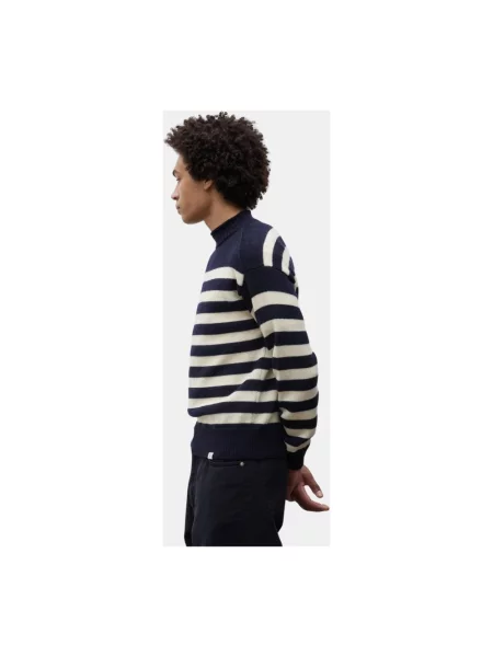 Sweter Norse Projects wełniany niebieski