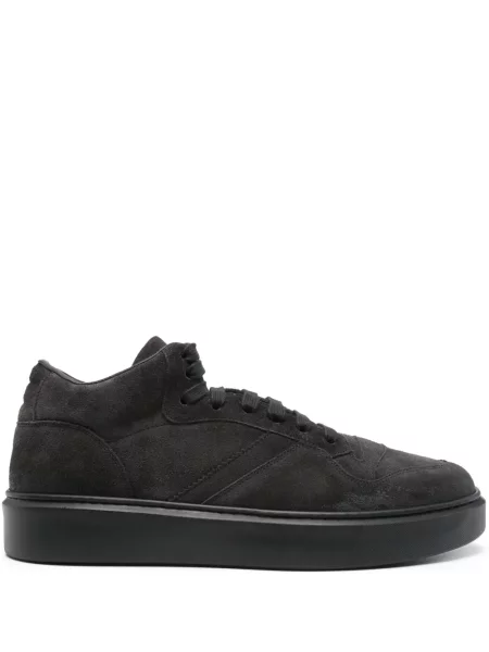 Sneakerși Doucal's din piele de căprioară negru