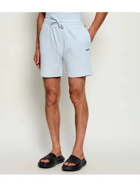 BOSS BLACK Pantaloni scurți de pijama negru
