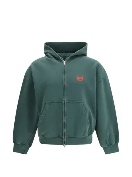 Pulover Balenciaga cu glugă verde