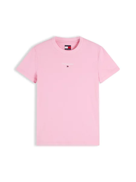 Tommy Jeans Tricou Classic roz / roșu intens alb