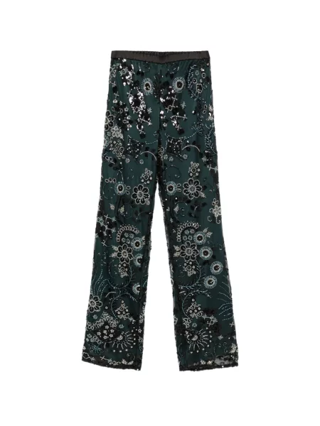 Nohavice Emporio Armani zelená