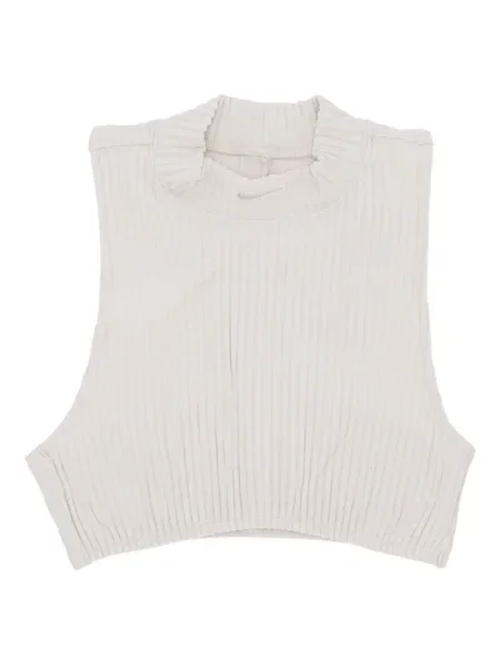 Плетена класическа тениска Nike бродирана черно