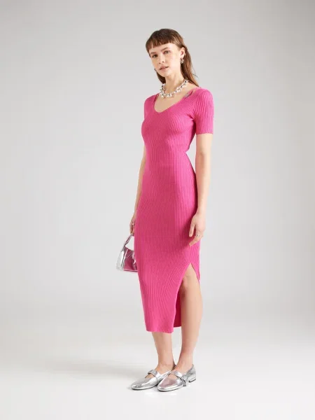 HUGO Rochie tricotată Shaty roz