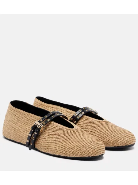 Pantofi cu toc Alaïa din piele bej