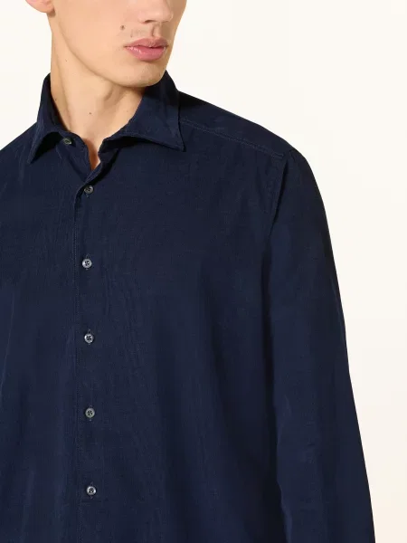 Stenströms Manšestrová Košile Slim Fit tmavě modrá