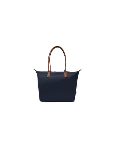 Táska Tommy Hilfiger Popette Tote Sötétkék kék
