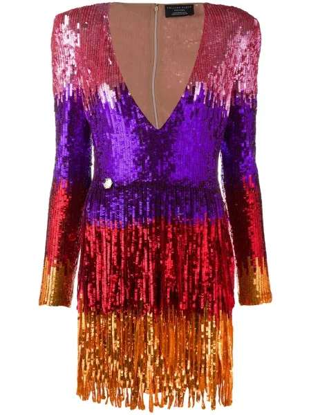 Rochie mini Philipp Plein de costum roz