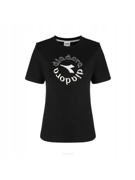 Koszulka tenisowa Diadora L. T-Shirt SS ESS. Sports czarna