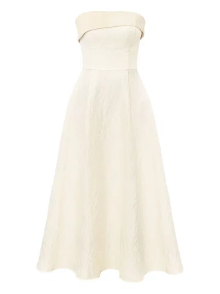 Rochie midi Post Meridiem din satin până la genunchi de costum