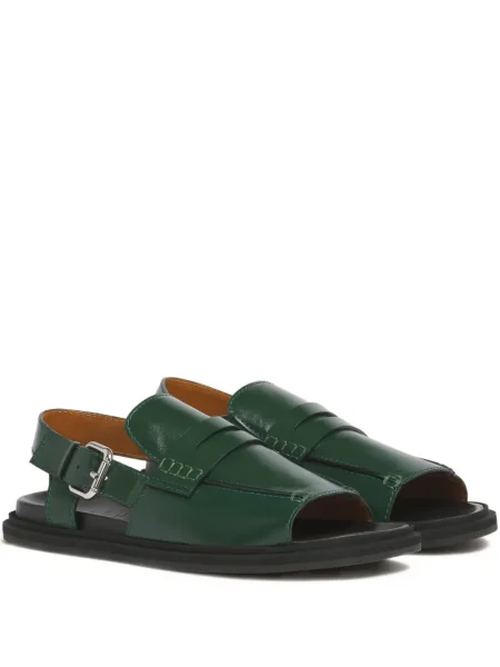 Sandale Marni cu cataramă verde