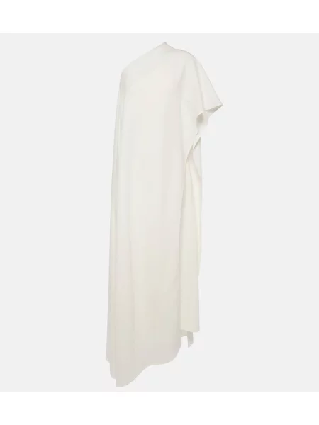 Rochie midi Valentino de mătase până la genunchi de costum alb