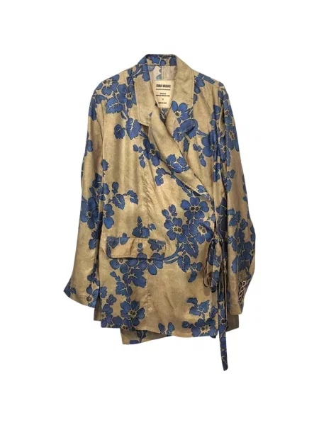 Sacou Uma Wang cu model floral cu imagine cu legături