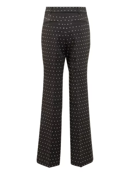 Spodnie Michael Michael Kors prążkowane czarne