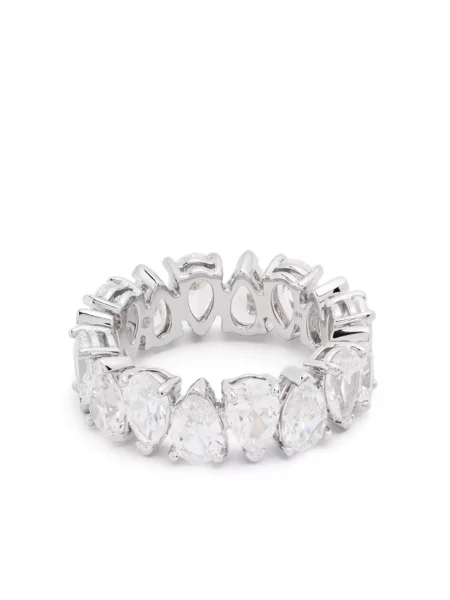 Inel Swarovski argintiu